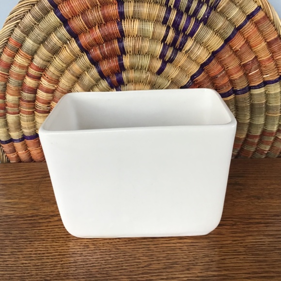 Vintage McCoy Pillow Vase Planter Cream White Rectangle Made in USA - Picture 10 of 14